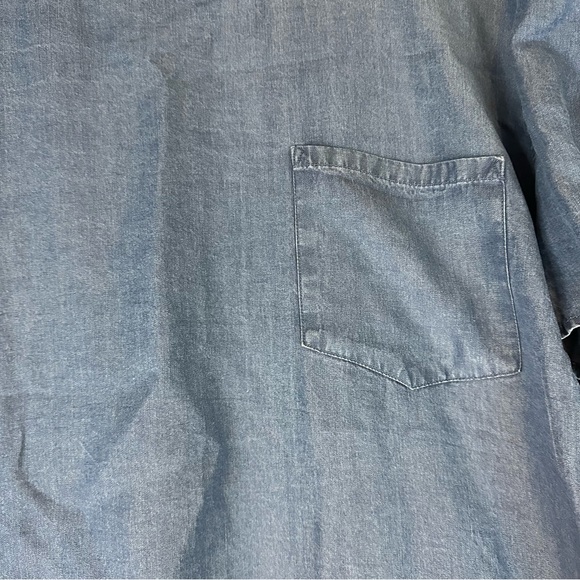 LC LAUREN CONRAD Women’s Size 2X T-Shirt Top Blouse Tee Chambray NWT - Picture 9 of 16